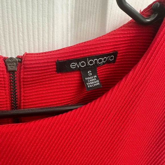 Eva Longoria Red midi dress - Picture 2 of 3